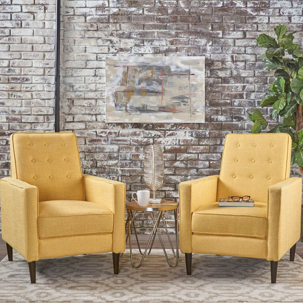 Fauteuil inclinable capitonné Mervynn (lot de 2) par Christopher Knight Home