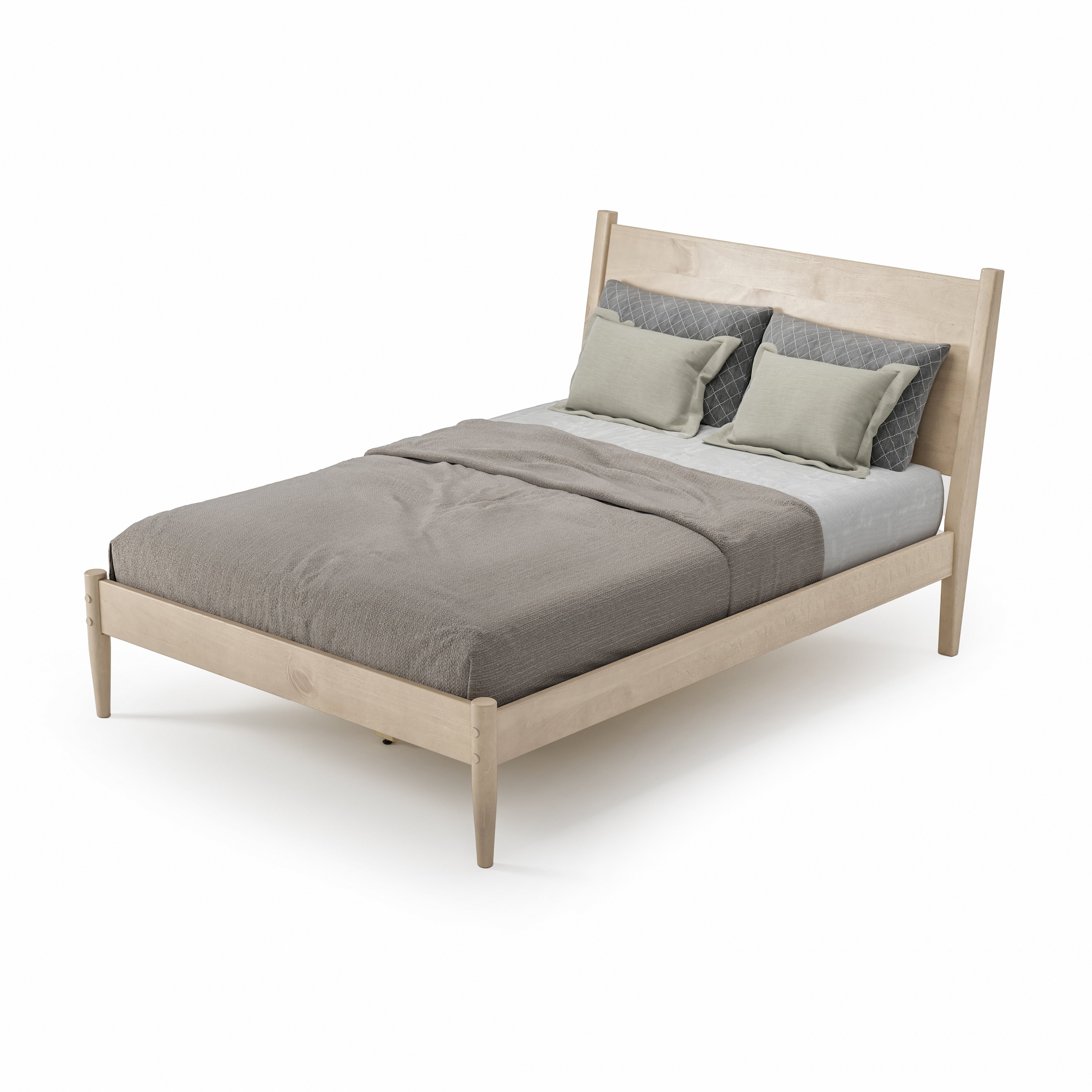 Lit à panneaux du milieu du siècle