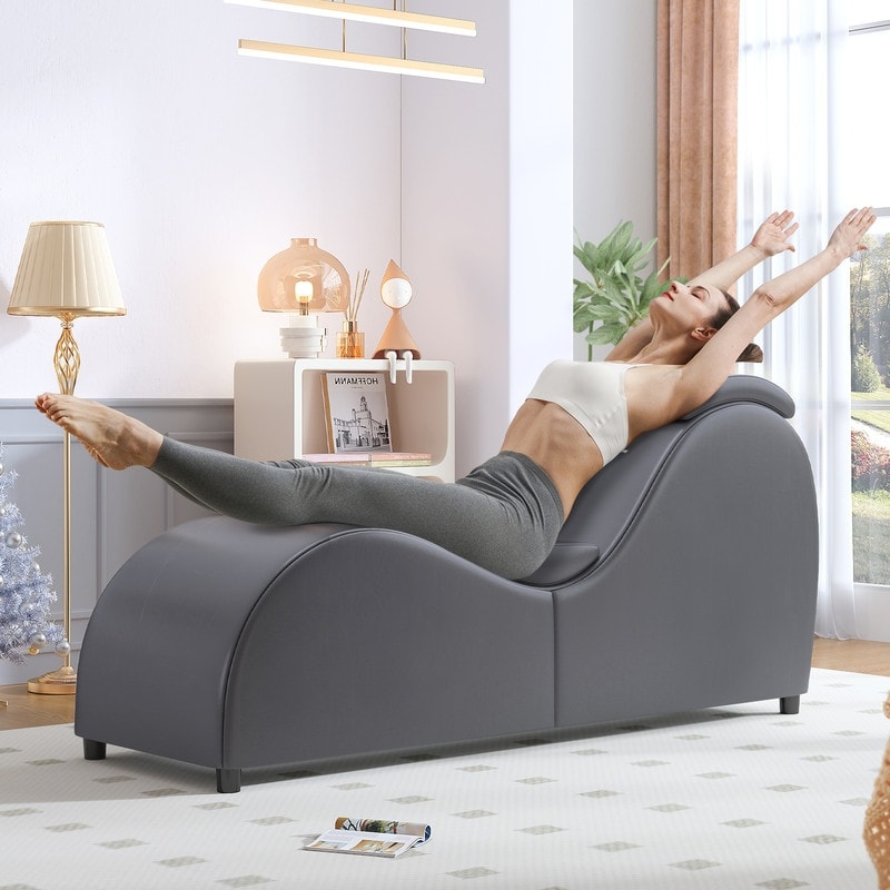 Chaise de yoga d'intérieur Mixoy, chaise longue de yoga incurvée pour adultes, étirements, exercice, détente