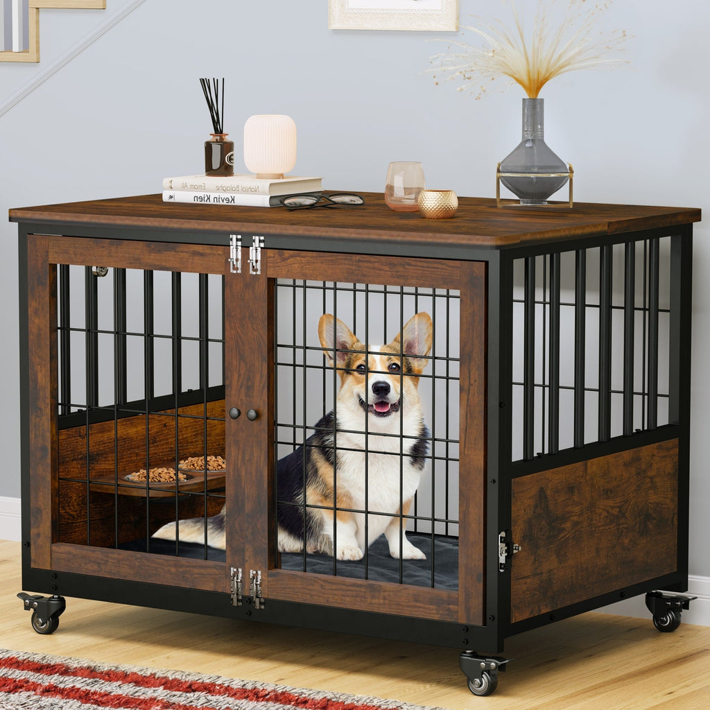 Table d'appoint en forme de cage pour chien de style Moasis Furniture