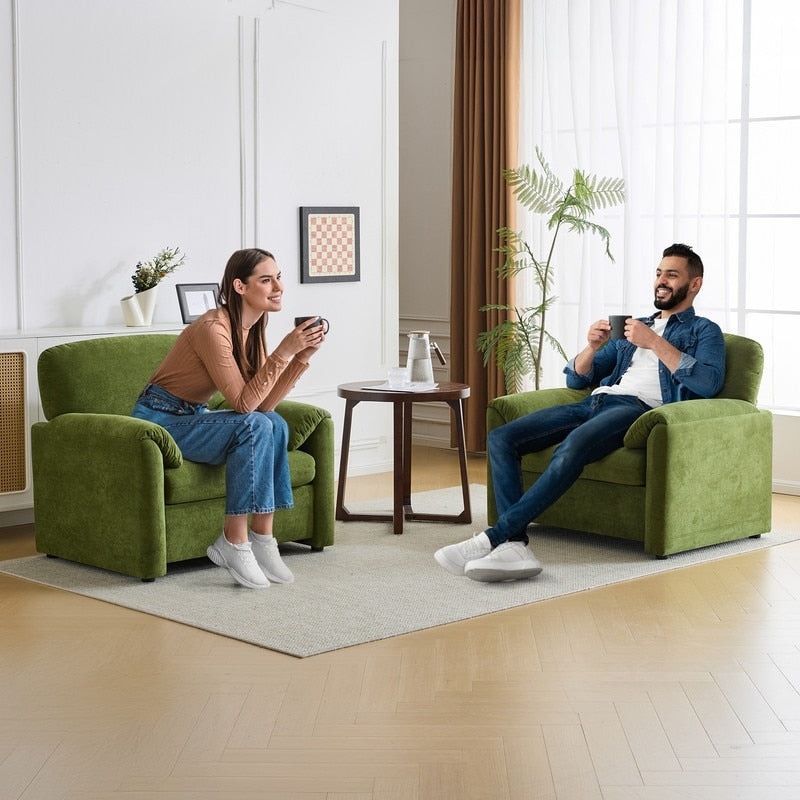 Fauteuil d'appoint moderne à oreilles d'éléphant, siège confortable pour salon et chambre
