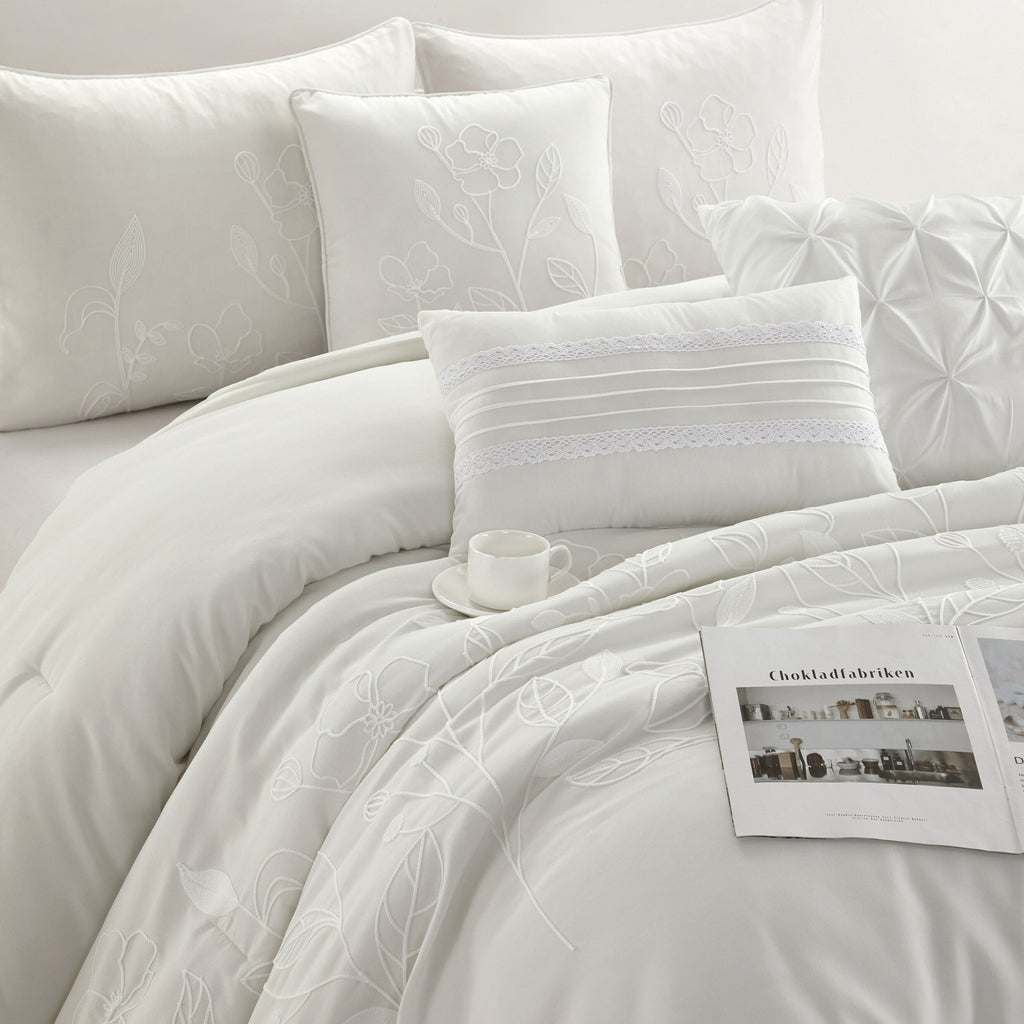 Ensemble de couette florale botanique Nanshing Taylor 7 pièces