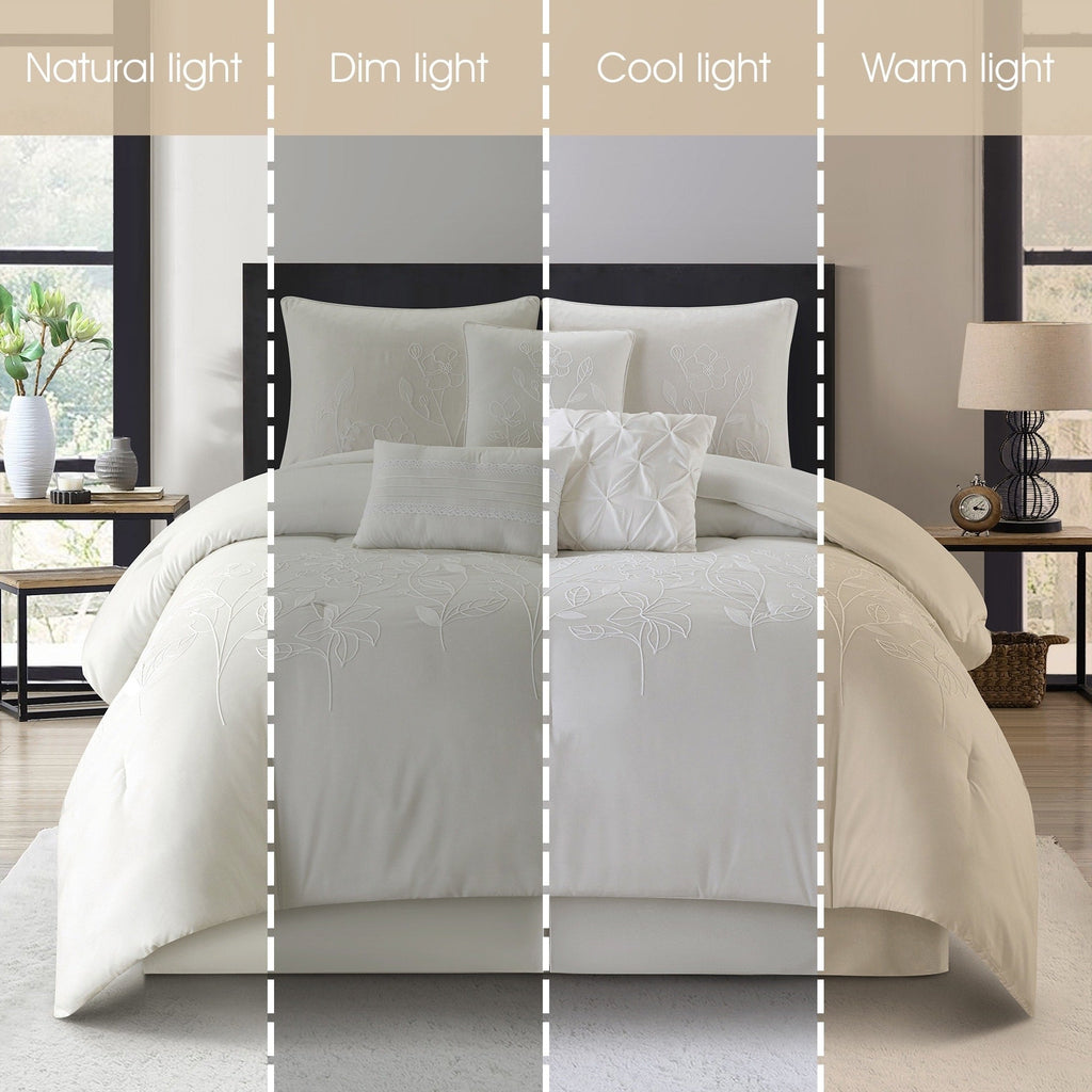 Ensemble de couette florale botanique Nanshing Taylor 7 pièces