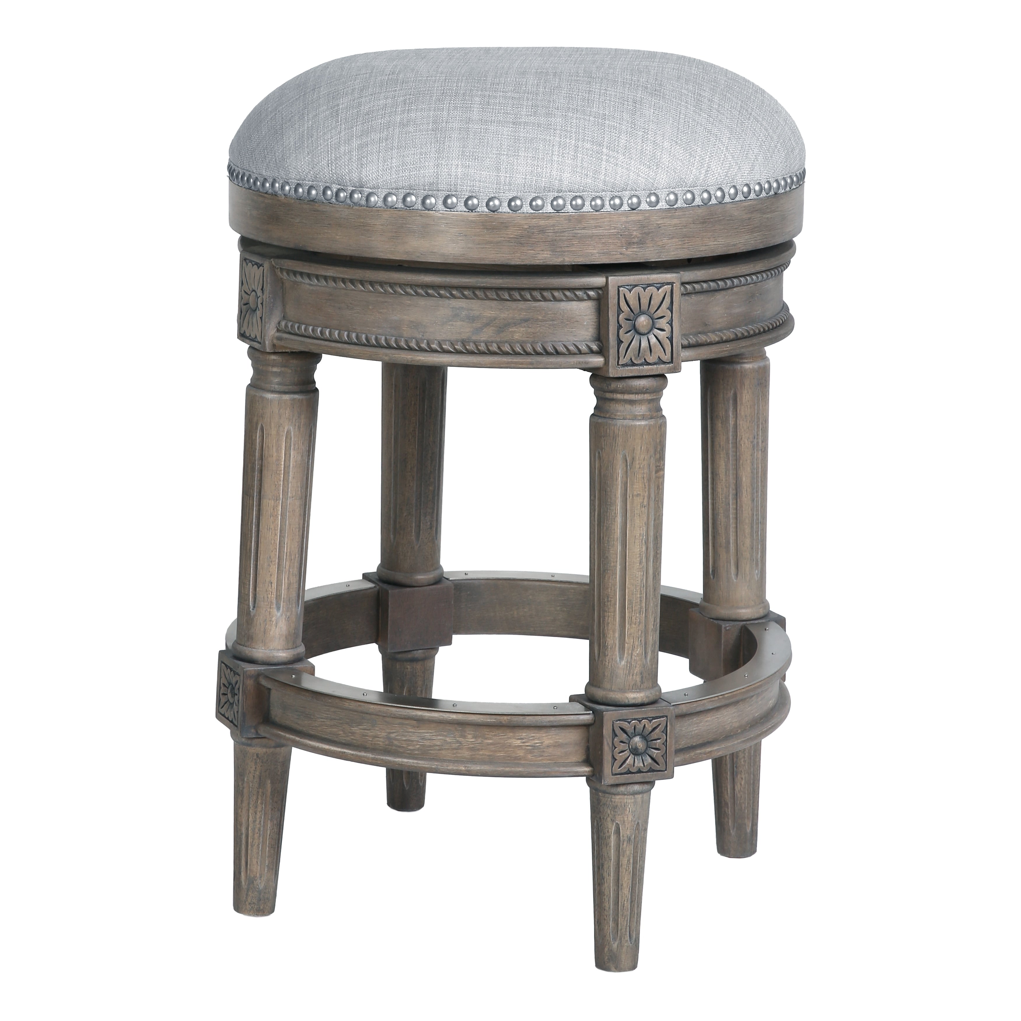 Tabouret de bar pivotant sans dossier Chapman 26 pouces de New Ridge Home Goods - Hauteur comptoir