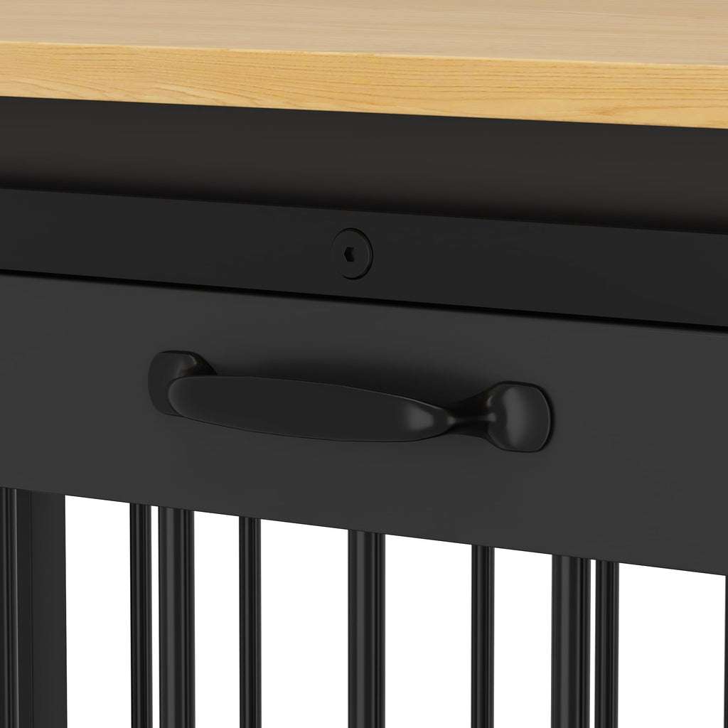 Cage pour chien élégante et robuste avec renfort en tube de fer