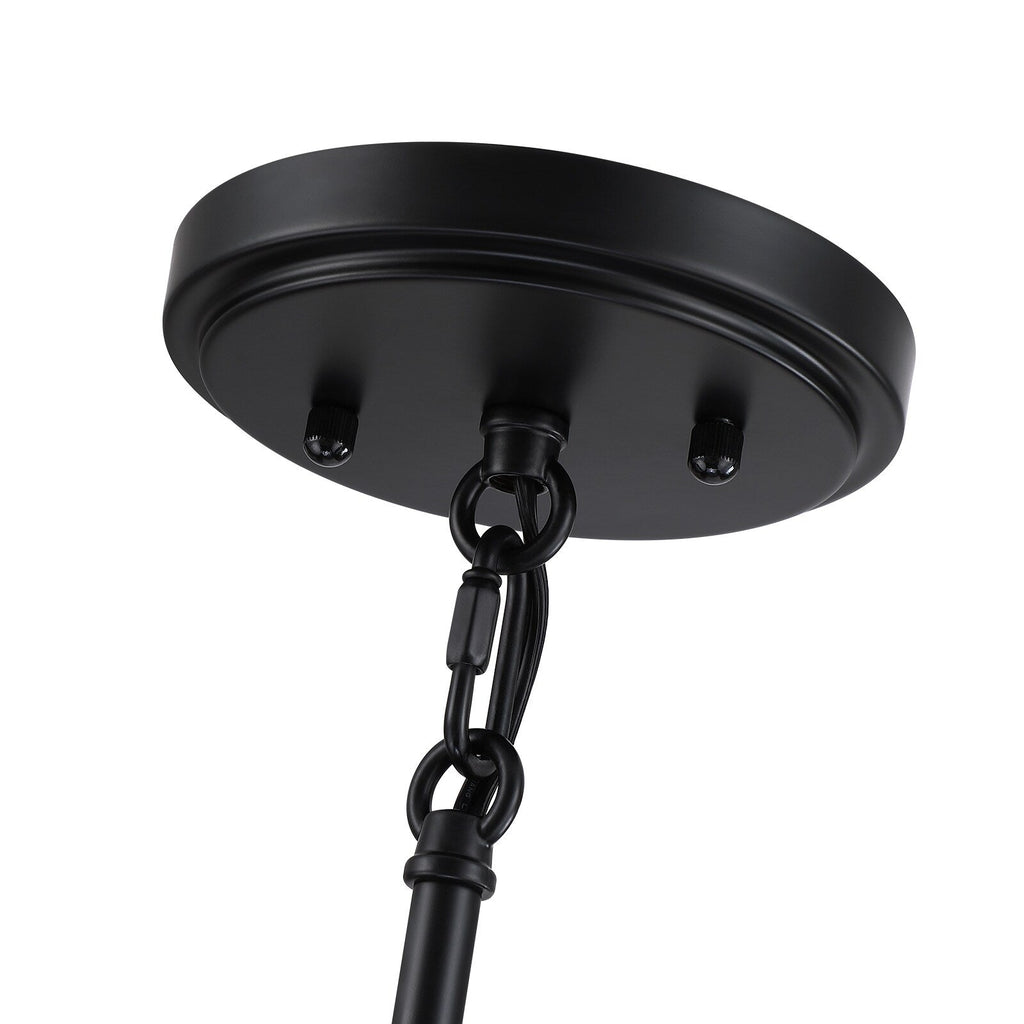 Lustre bohème moderne Piersan à 5 lumières avec abat-jour en rotin à plusieurs niveaux - 26 po de largeur