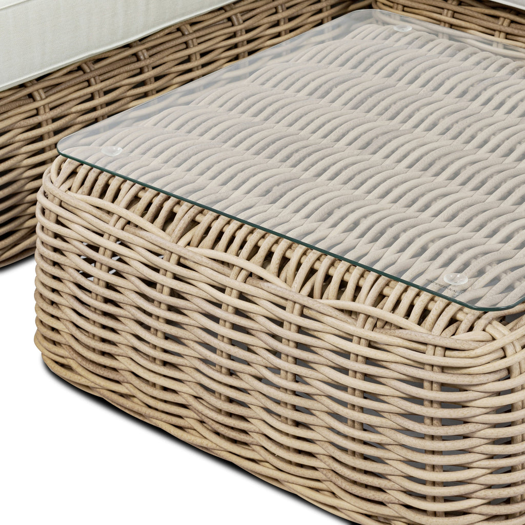 Ensemble de salon d'angle d'extérieur/terrasse Poly &amp; Bark Puglia avec table basse