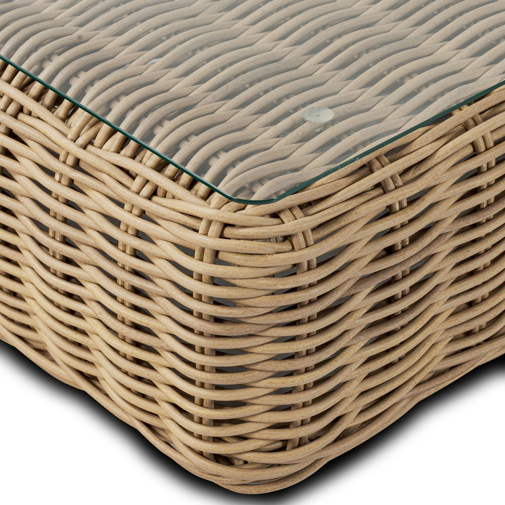 Ensemble de salon d'angle d'extérieur/terrasse Poly &amp; Bark Puglia avec table basse