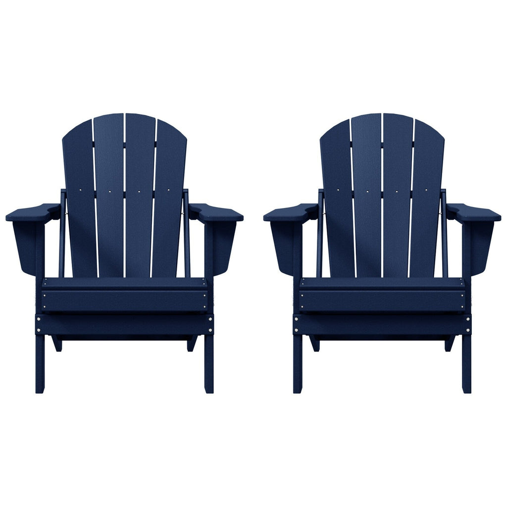 Chaises pliantes Adirondack Polytrends Laguna résistantes aux intempéries (lot de 2)