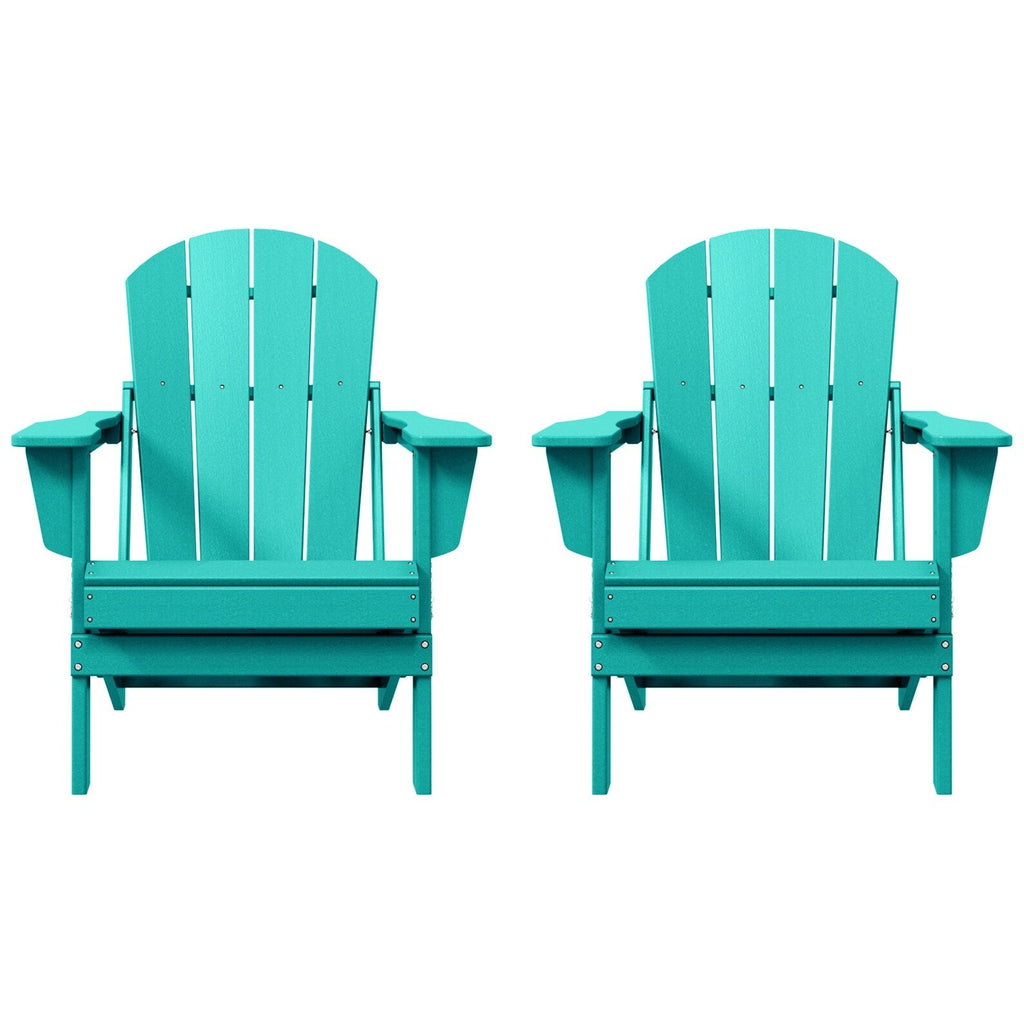 Chaises pliantes Adirondack Polytrends Laguna résistantes aux intempéries (lot de 2)