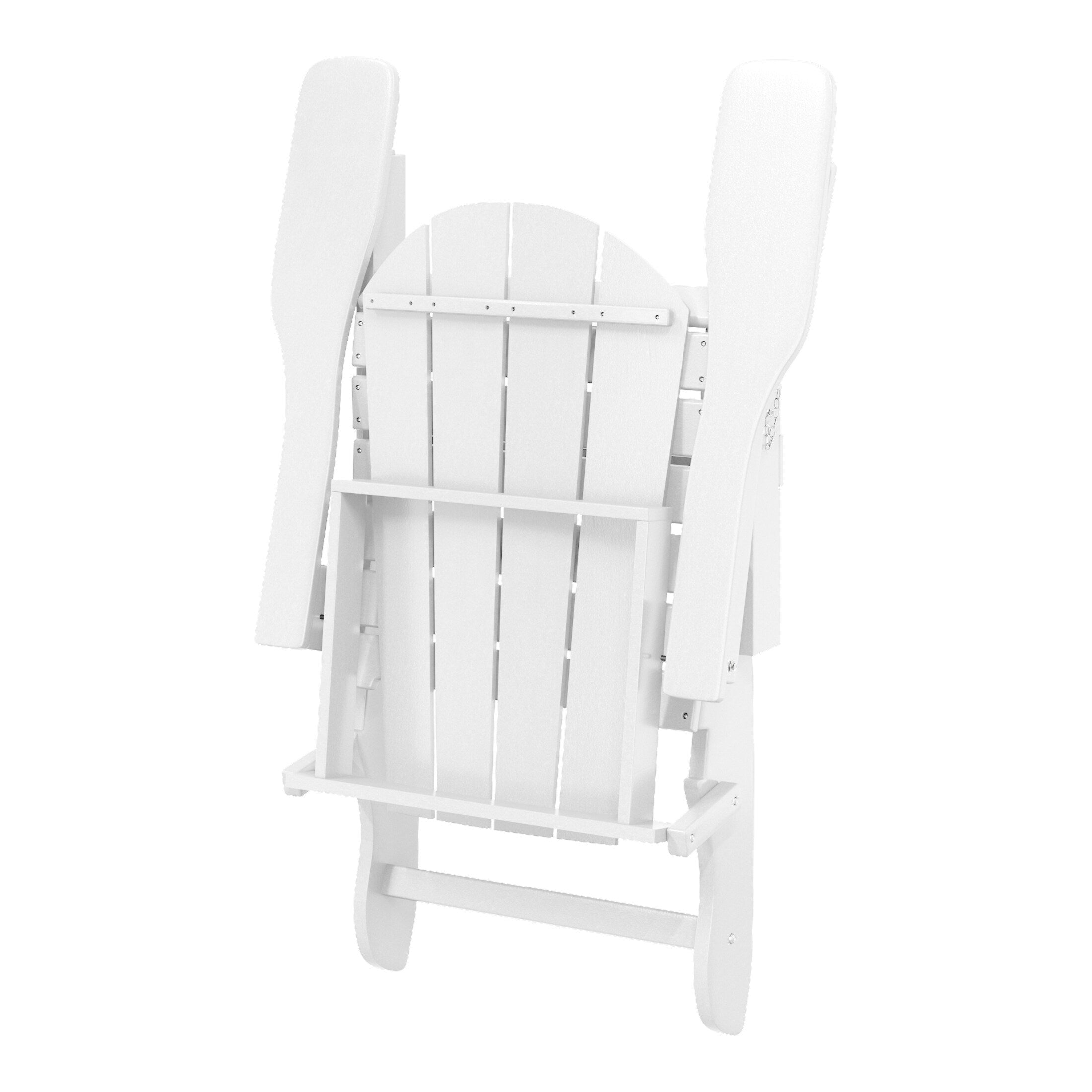 Chaises pliantes Adirondack Polytrends Laguna résistantes aux intempéries (lot de 4)