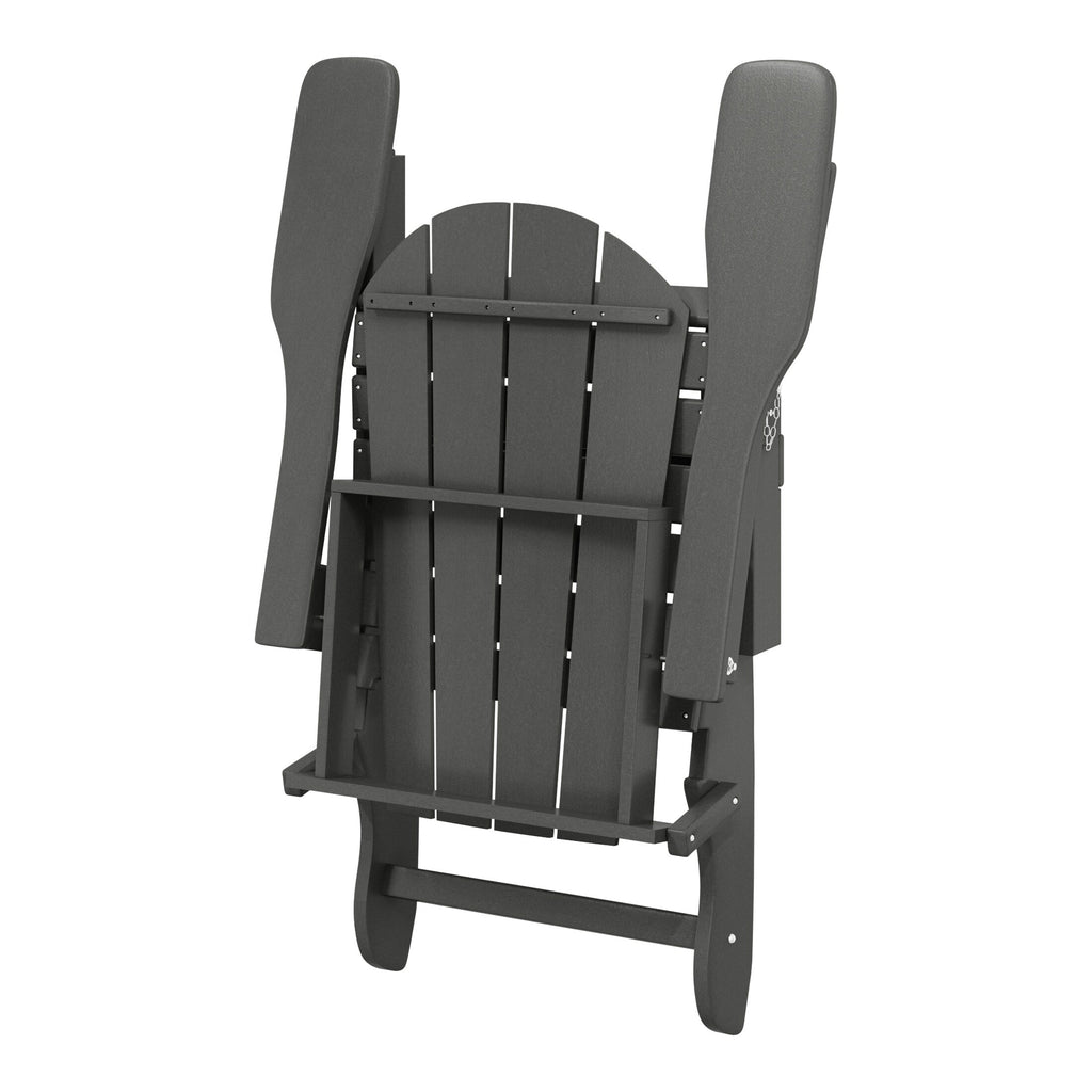Chaises pliantes Adirondack Polytrends Laguna résistantes aux intempéries (lot de 4)
