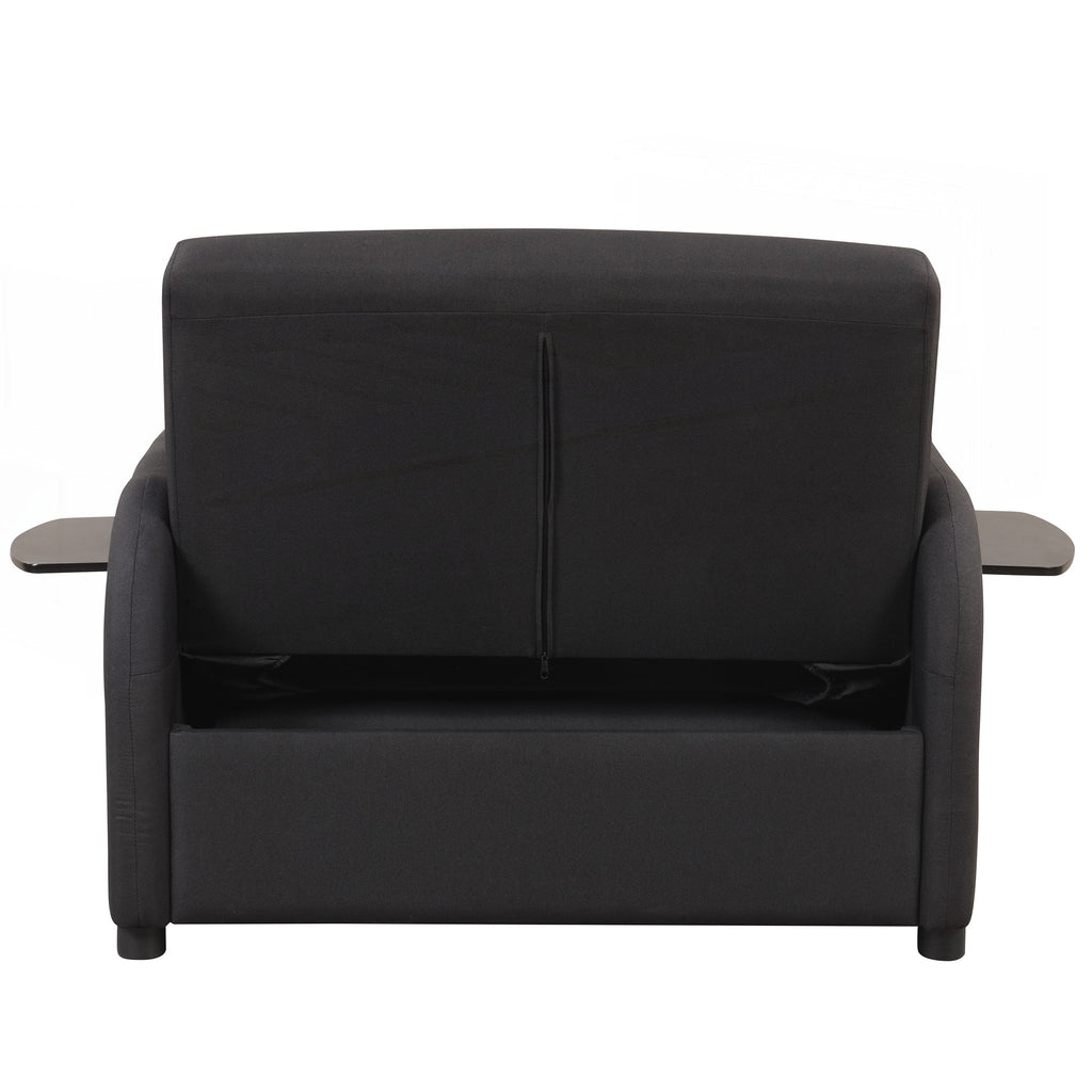 Canapé-lit gigogne 3 en 1 avec table à 2 oreilles