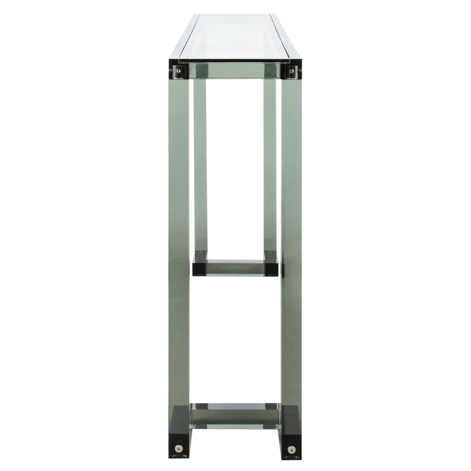 Console Safavieh Couture Camryn en acrylique transparent (60 l x 10 l x 30 h)