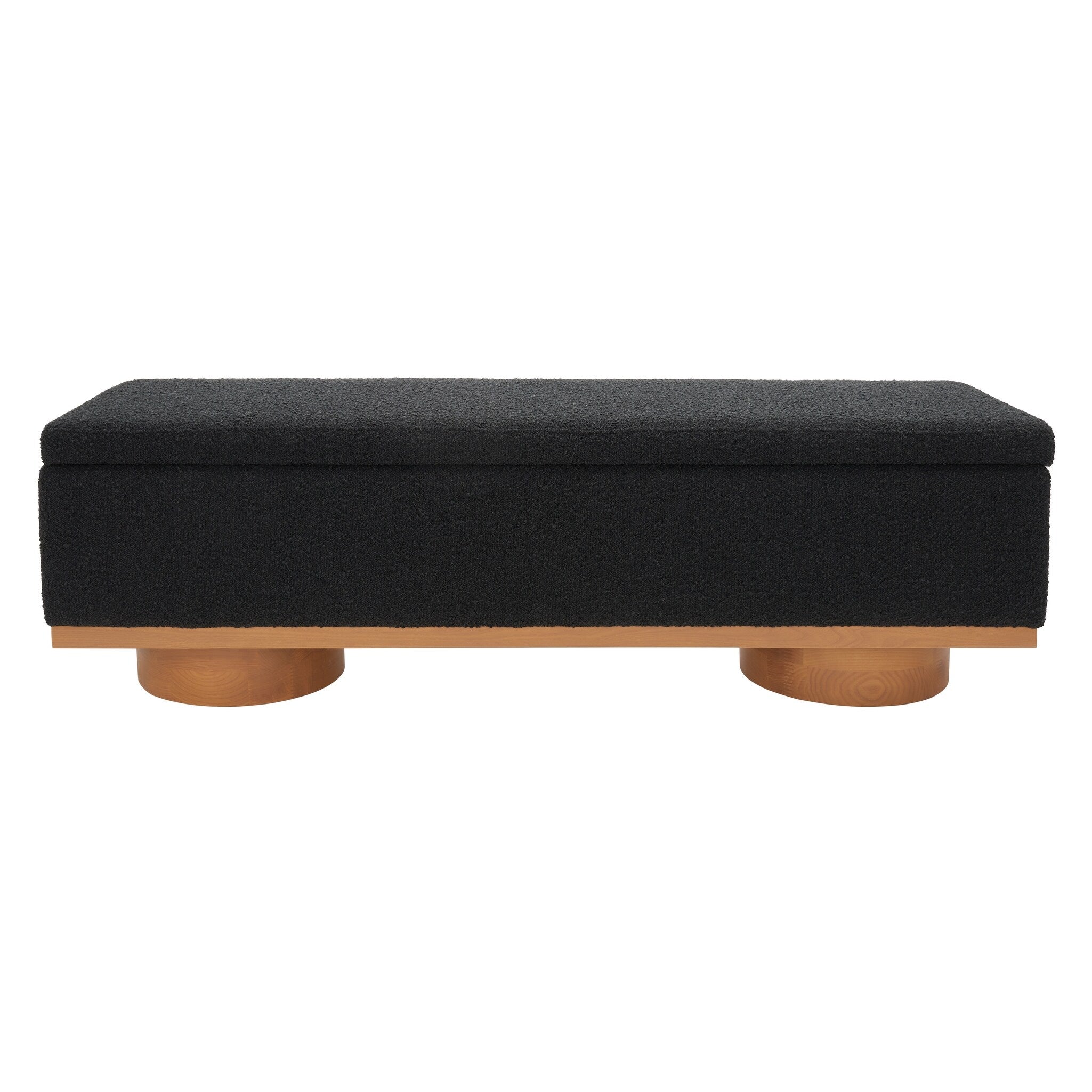 Banc de rangement SAFAVIEH Couture Sunneva Boucle - 61 po L x 20 po P x 19 po H - 61 L x 20 P x 19 H