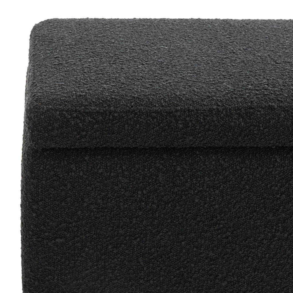 Banc de rangement SAFAVIEH Couture Sunneva Boucle - 61 po L x 20 po P x 19 po H - 61 L x 20 P x 19 H