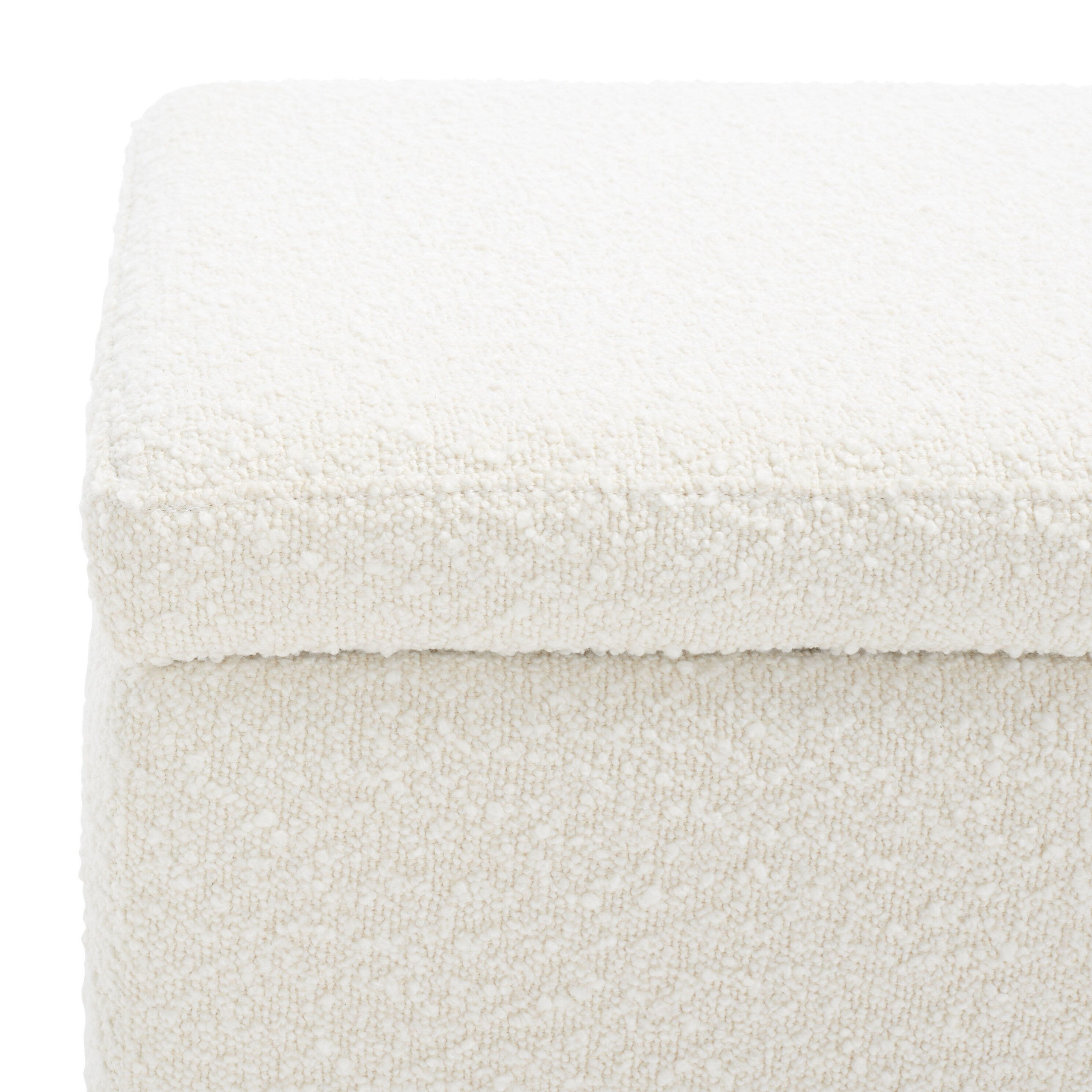 Banc de rangement SAFAVIEH Couture Sunneva Boucle - 61 po L x 20 po P x 19 po H - 61 L x 20 P x 19 H