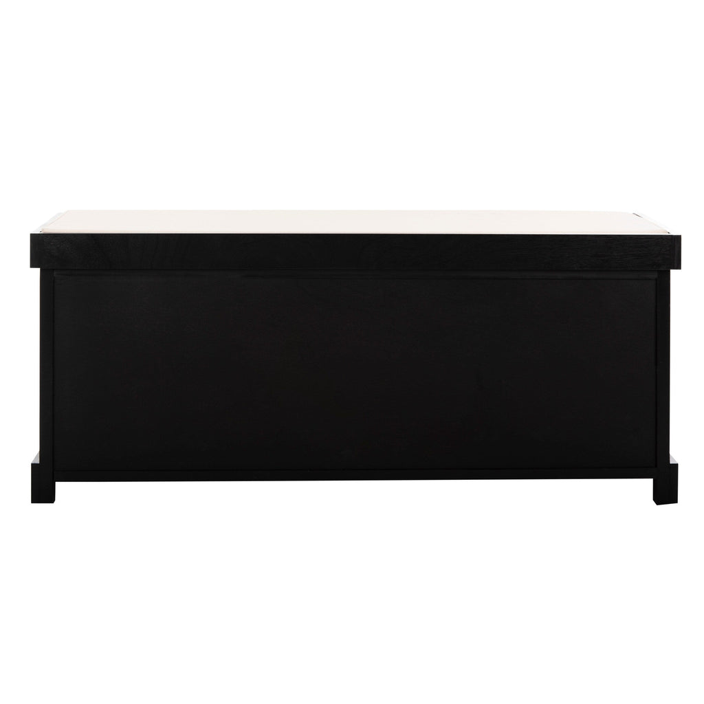 Banc de rangement SAFAVIEH Eola gris/blanc - 47 x 16,1 x 19,9 - 47 L x 16 P x 20 H