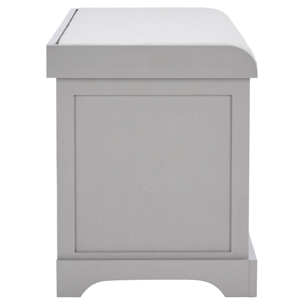 Banc de rangement tressé marron Euphemia de SAFAVIEH - 33,5 x 16,1 x 19,9 - 34 L x 16 P x 20 H