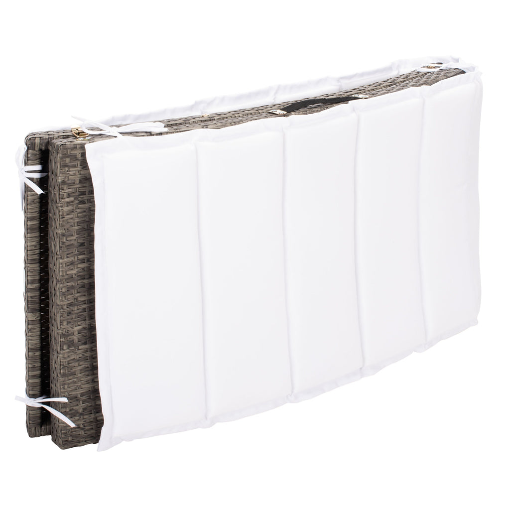 Ensemble de chaises longues d'extérieur Blaguna 3 pièces SAFAVIEH - 83 L x 20 P x 24 H