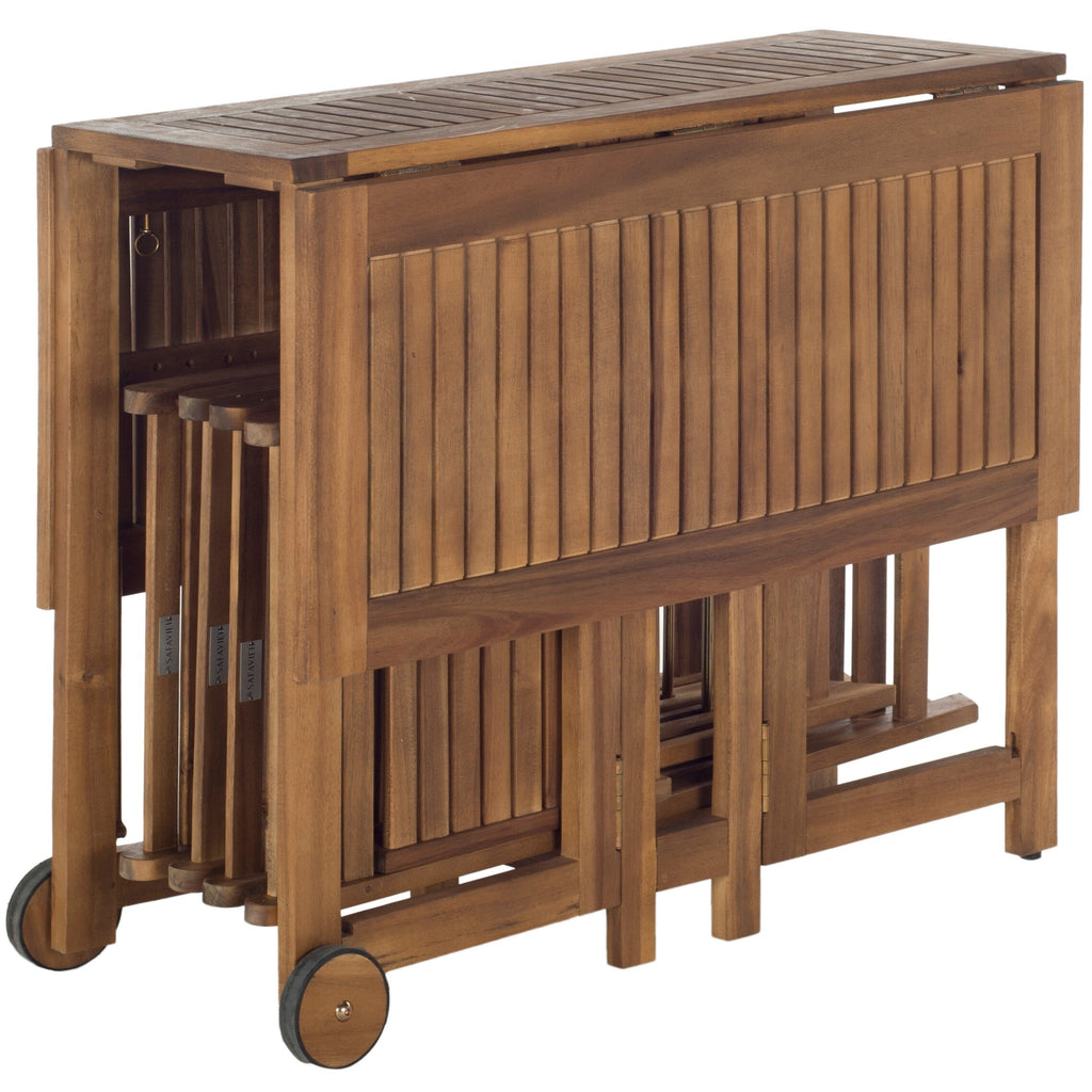 Ensemble de salle à manger d'extérieur 5 pièces SAFAVIEH Brandy - 43 x 35 x 29 cm