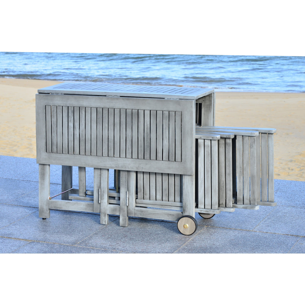 Ensemble de salle à manger d'extérieur 5 pièces SAFAVIEH Brandy - 43 x 35 x 29 cm