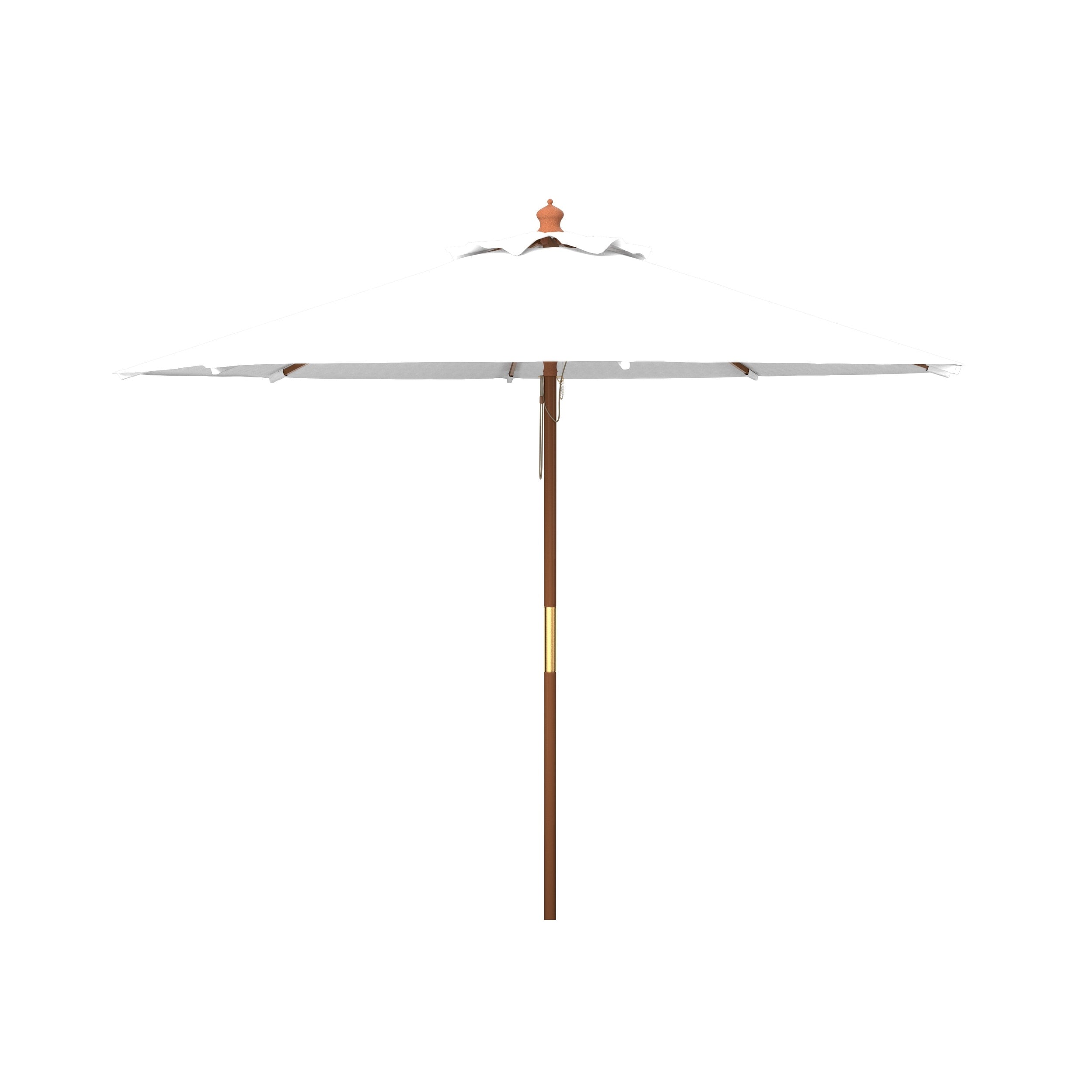 Parasol de marché à poulie en bois SAFAVIEH Outdoor Glauca de 11 pieds