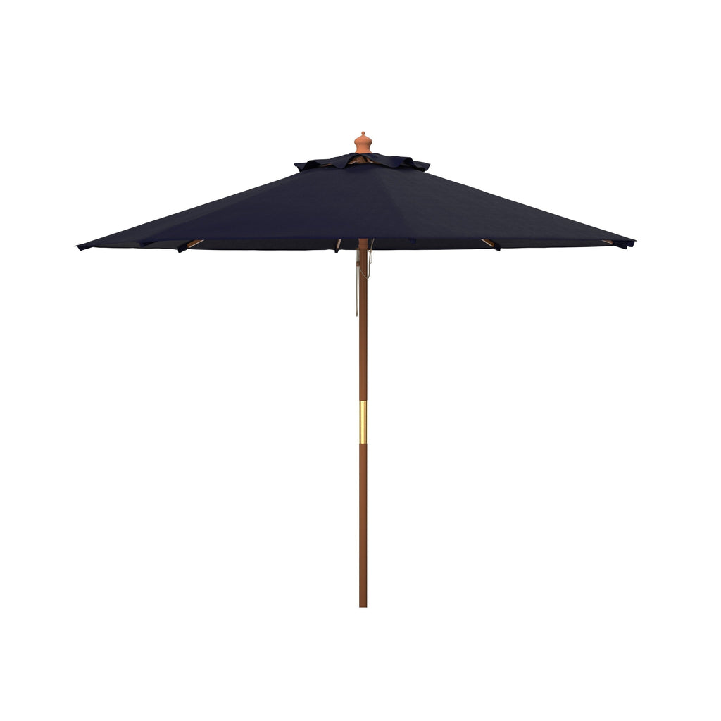Parasol de marché à poulie en bois SAFAVIEH Outdoor Glauca de 11 pieds