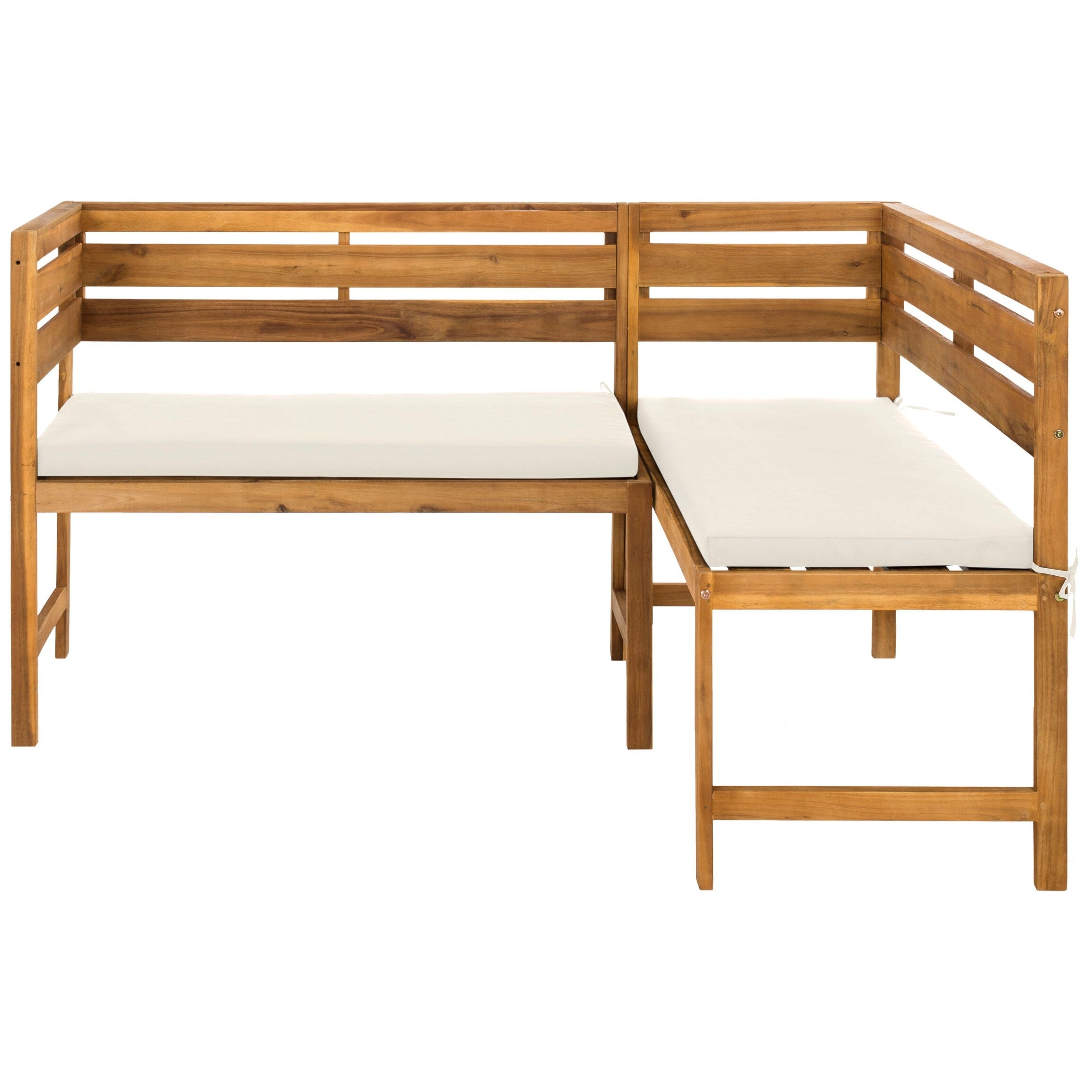 Ensemble de salon d'angle d'extérieur Kenna 3 pièces pour balcon SAFAVIEH - 39 L x 19 P x 33 H