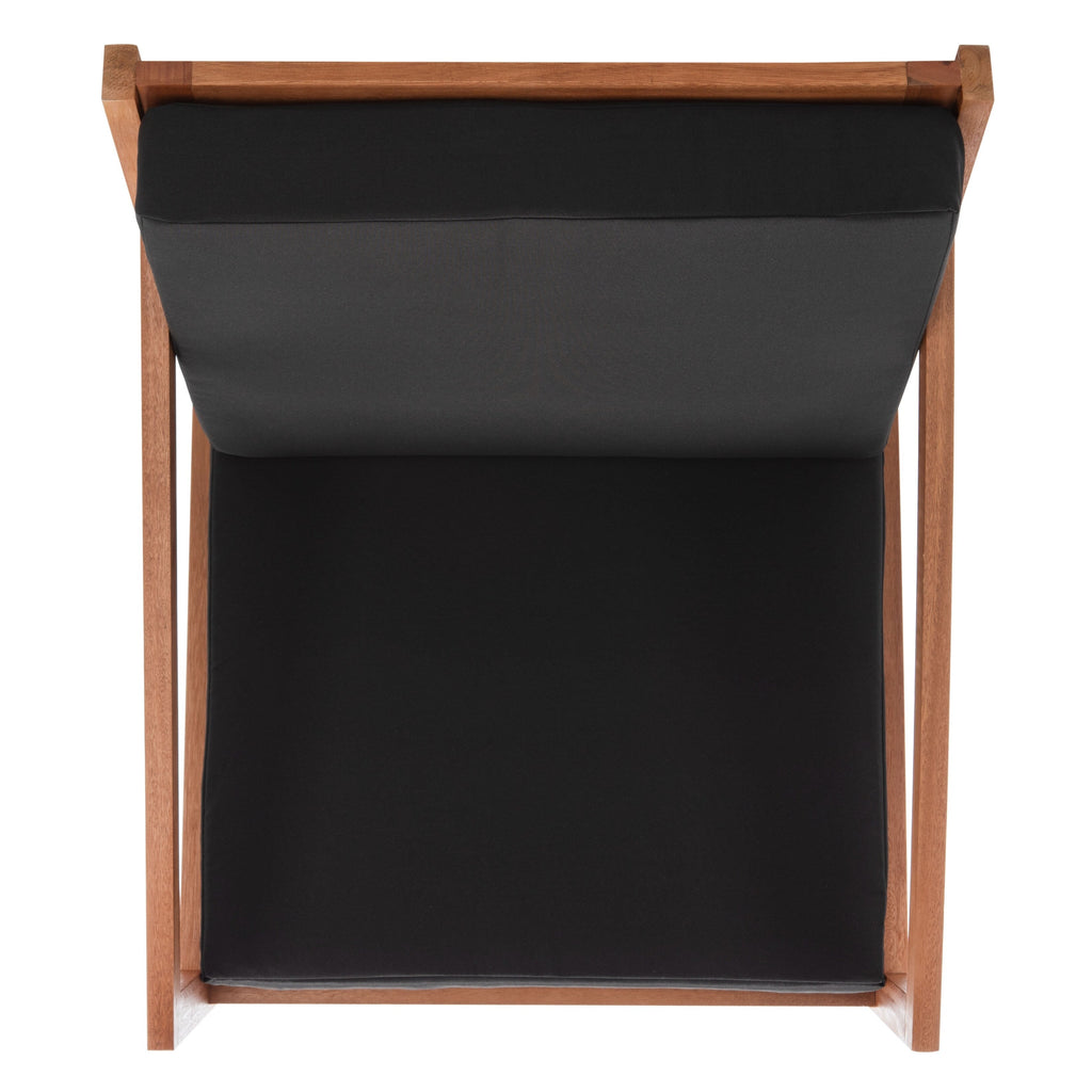 Chaise à bascule d'extérieur Makaila de SAFAVIEH avec coussin - 26 L x 31 P x 38 H