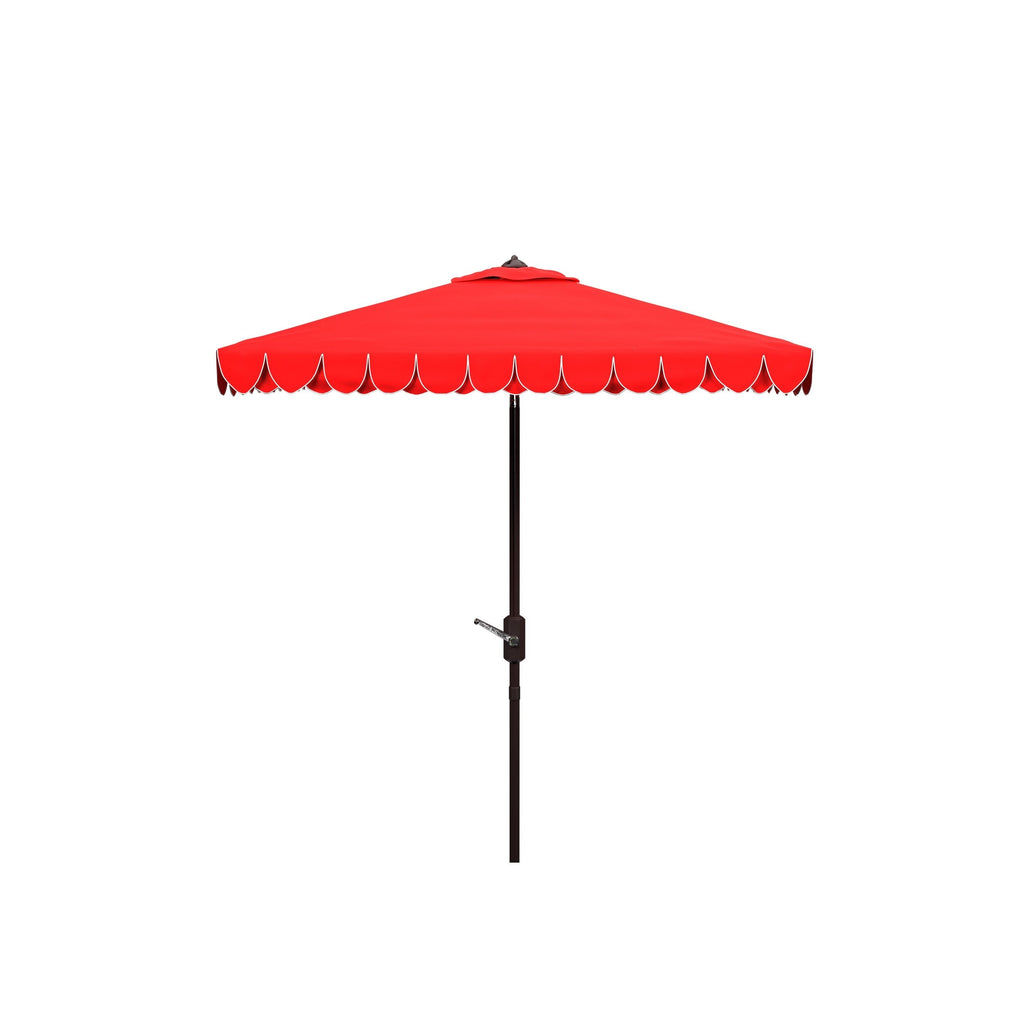 Parasol carré d'extérieur SAFAVIEH Naima Valance de 7,5 pieds