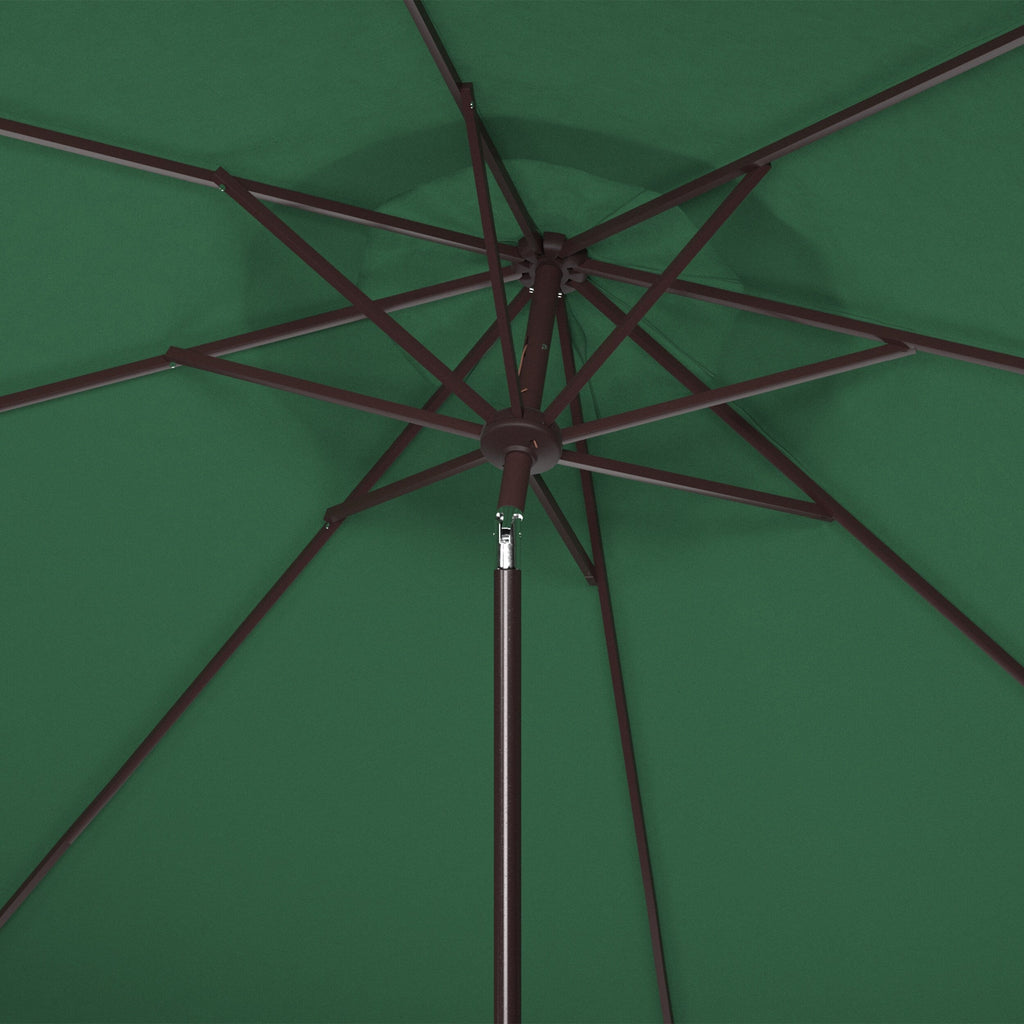 Parasol d'extérieur à manivelle SAFAVIEH Ronette Fringe de 9 pieds