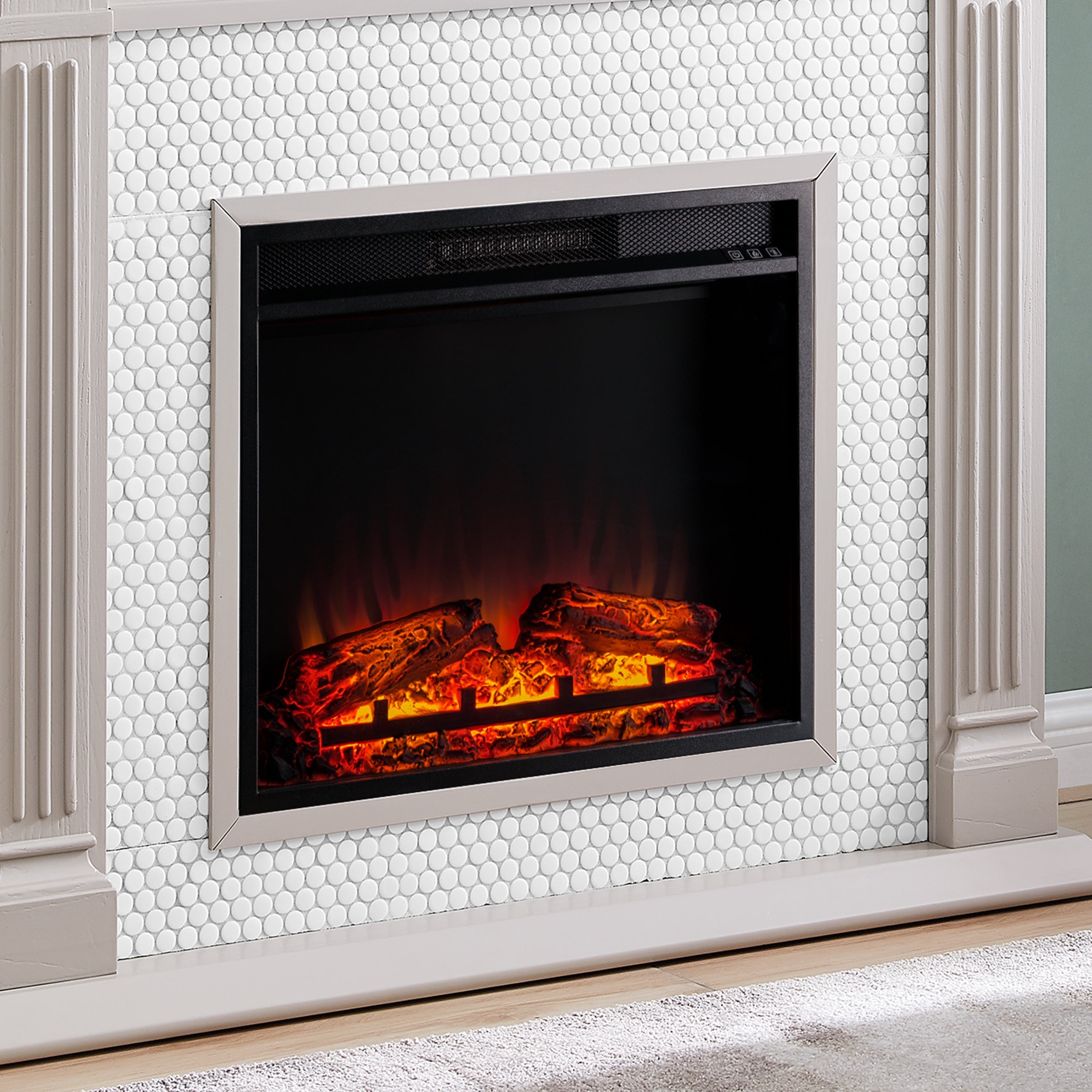 Foyer électrique encastrable SEI Furniture 23 Base avec télécommande