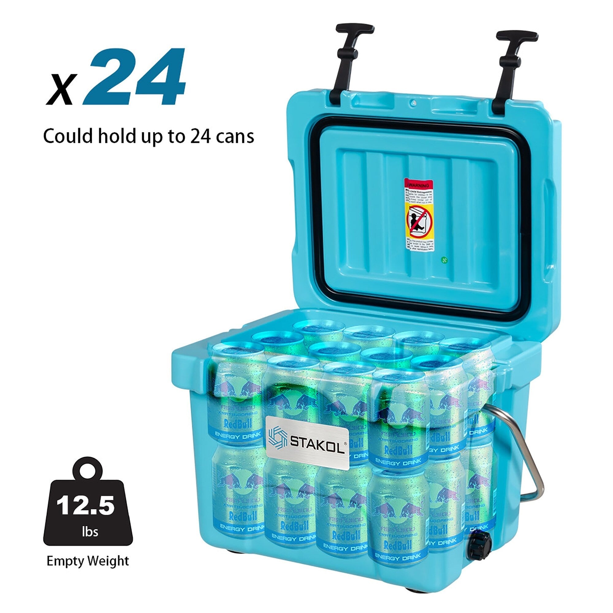 Glacière portable SKTAKOL 16 litres, anti-fuite, 24 canettes de glace - Voir les détails
