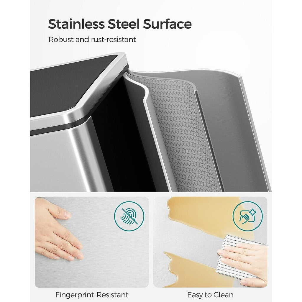 Poubelle double, 2 poubelles de 8 gallons