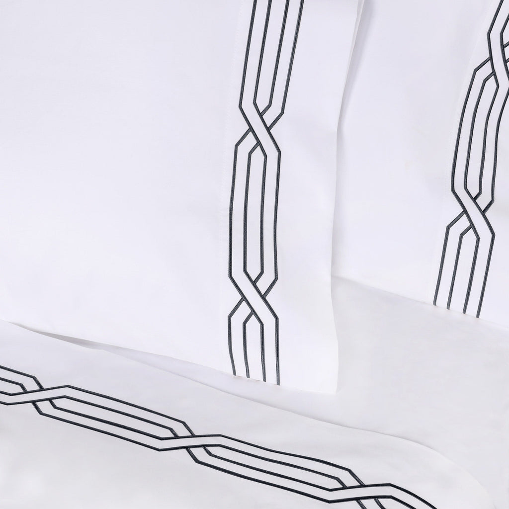 Parure de draps unie écologique en coton égyptien de qualité supérieure 1 200 fils