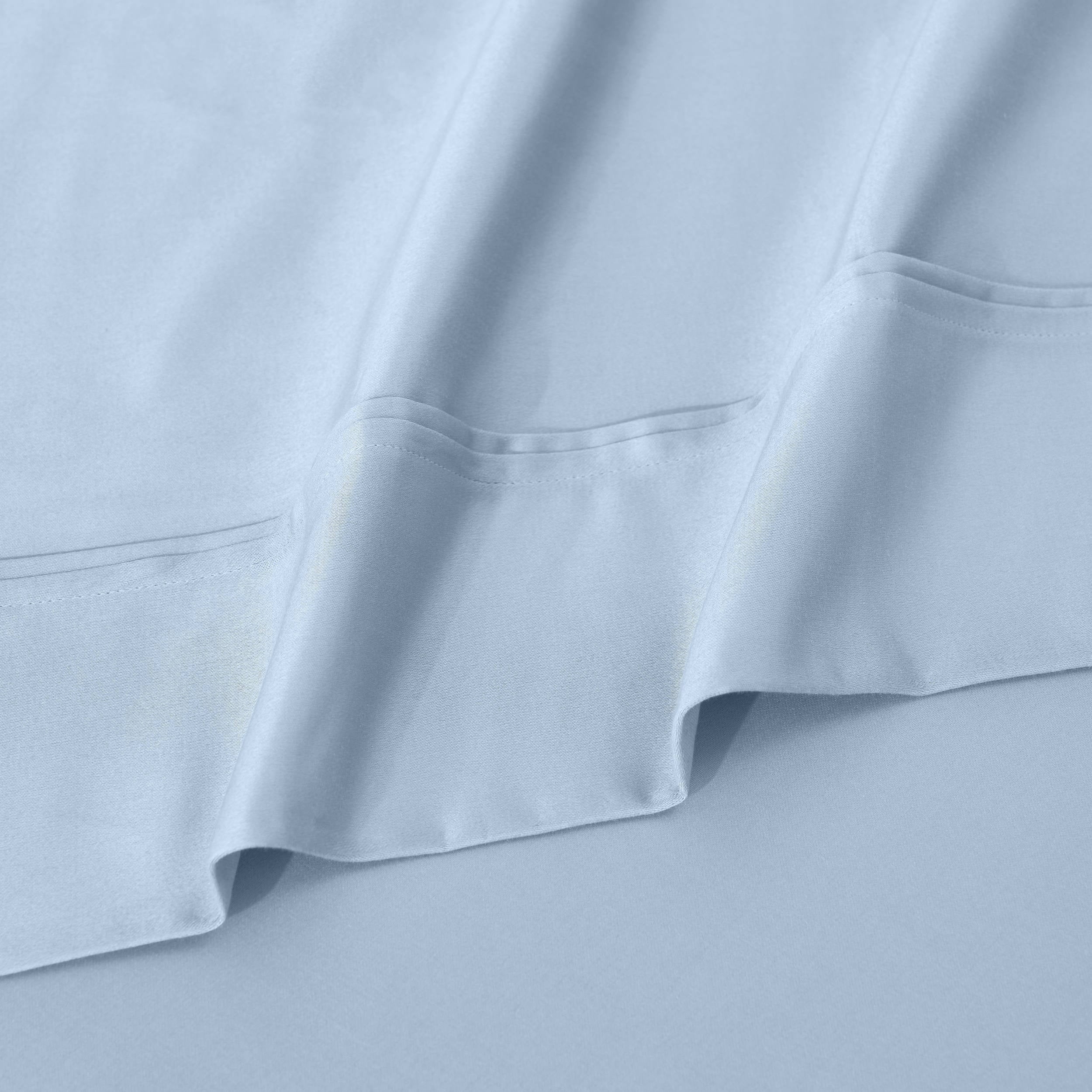 Parure de draps unie écologique en coton égyptien de qualité supérieure 1 200 fils