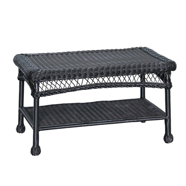 Ensemble de conversation 4 pièces pour patio en osier