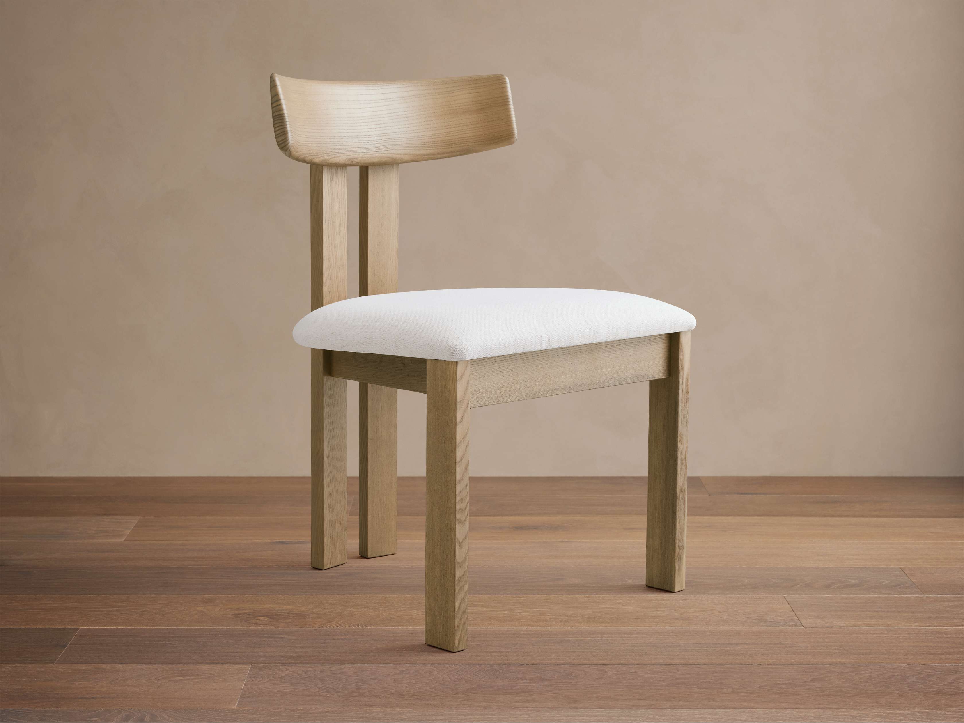 Chaise de salle à manger à dossier en bois Rodin